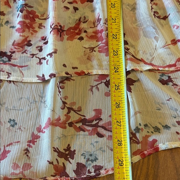 Sundance Floral Ruffle Blouse - Cream and Red - Picture 10 of 11